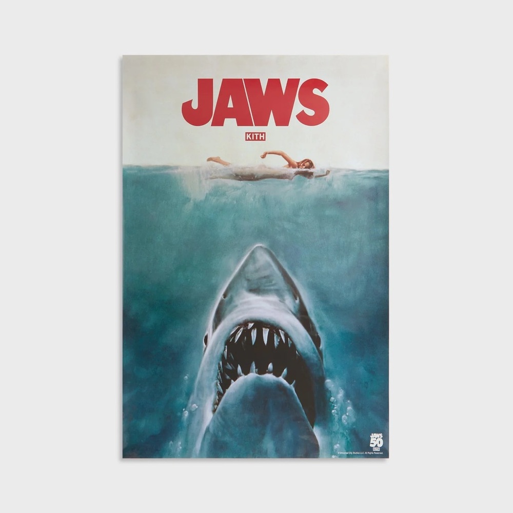 KITH for JAWS Movie Poster • 50th Anniversary • Blue • 2025